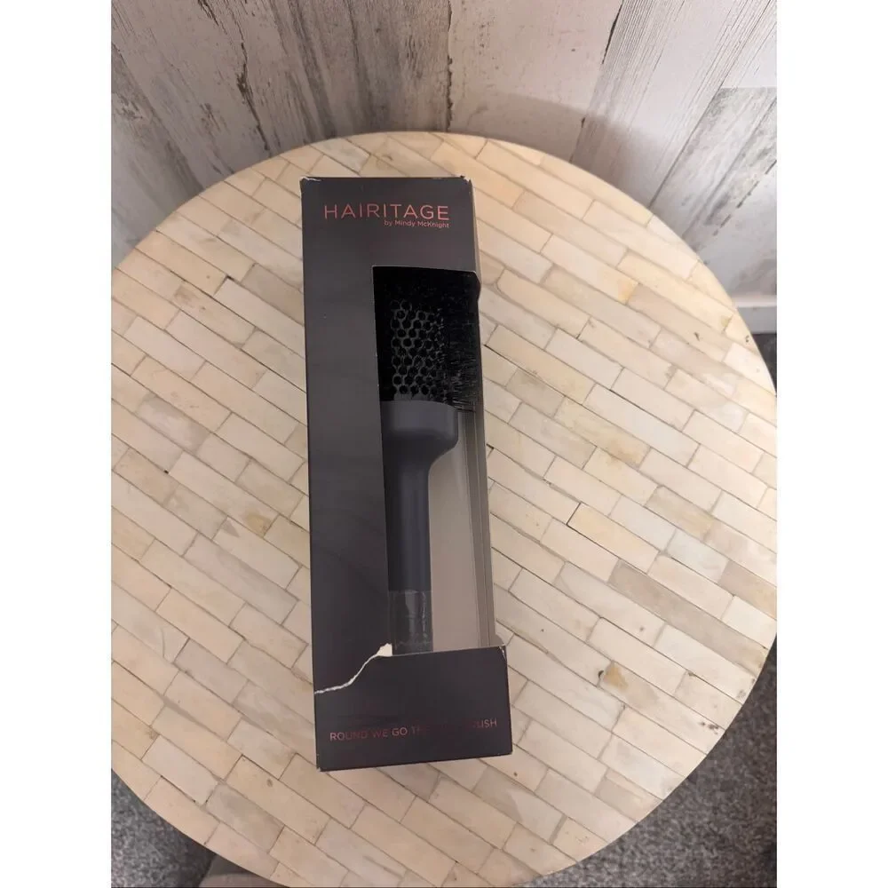 Hairitage by Mindy McKnight Round We Go Thermal Blowout Hair Brush Open Box